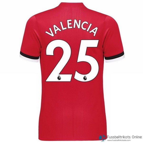 Manchester United Trikot Heim Valencia 2017-18 Fussballtrikots Günstig